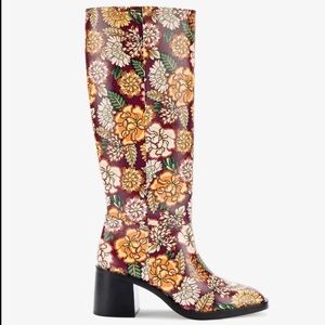 Larroude Floral Ricky Boot Size 6.5 NWT